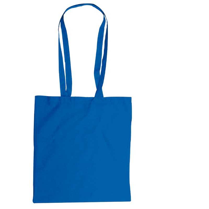 Tote bag classique publicitaire en coton 110 G/M² - bleu