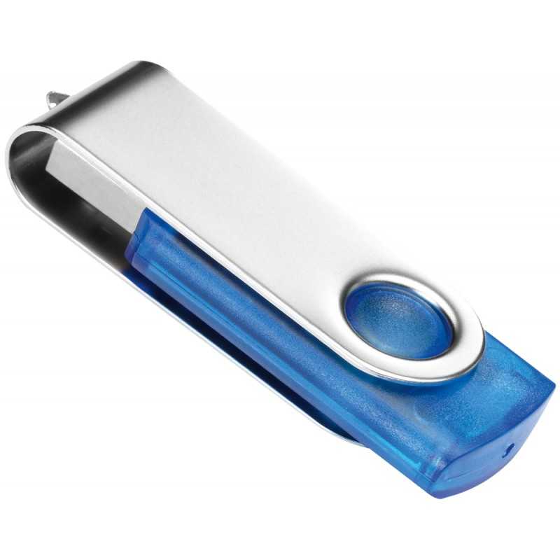 Clé USB personnalisée Transtech bleu 1 Go - Bleu